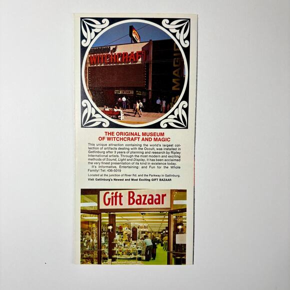 Vintage Museum of Witchcraft and Magic Gatlinburg TN Travel Pamphlet Devil 1970s - Picture 2 of 14